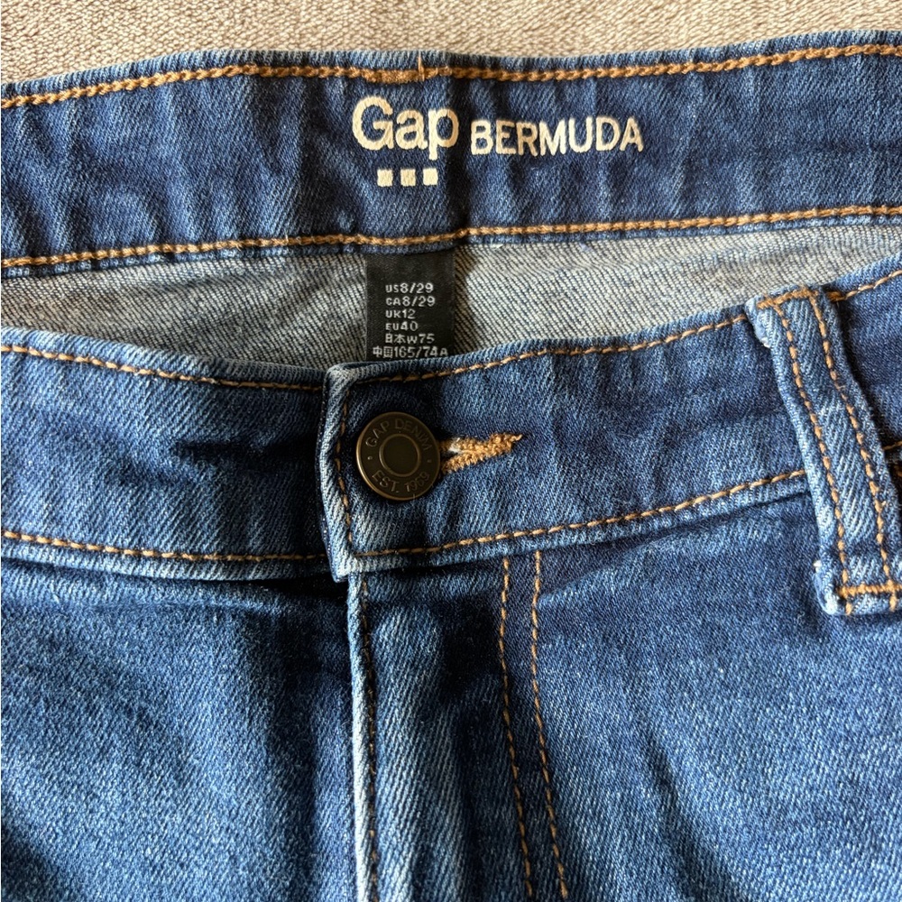GAP Classic Blue Denim Bermuda Shorts